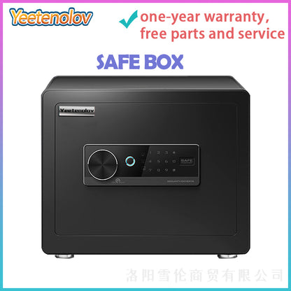 Factory Direct Supply Mini Safe Box Hidden Small Domestic Fingerprint Password Safe All-Steel Anti-Theft Safe Box for Home Size 20 /25 /30/ 36/45