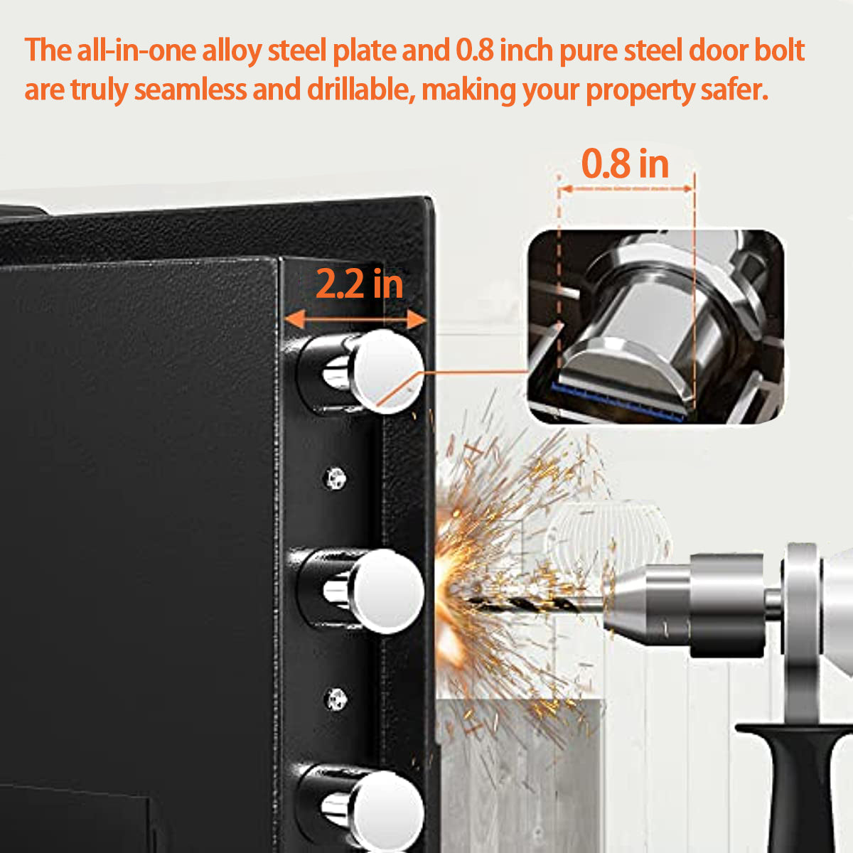 Factory Direct Supply Mini Safe Box Hidden Small Domestic Fingerprint Password Safe All-Steel Anti-Theft Safe Box for Home Size 20 /25 /30/ 36/45